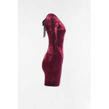 Ladies velvet dress with backless for Sale